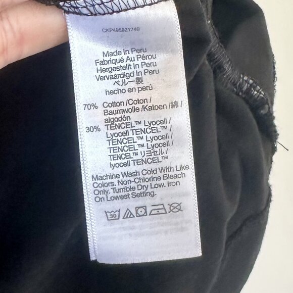 NWT Madewell Black Side-Cinch Muscle Tee - Size: Medium - Picture 4 of 13